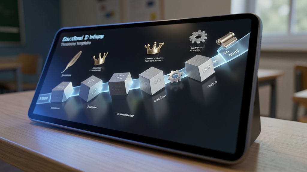 Educational 3D Infographic Timeline Template