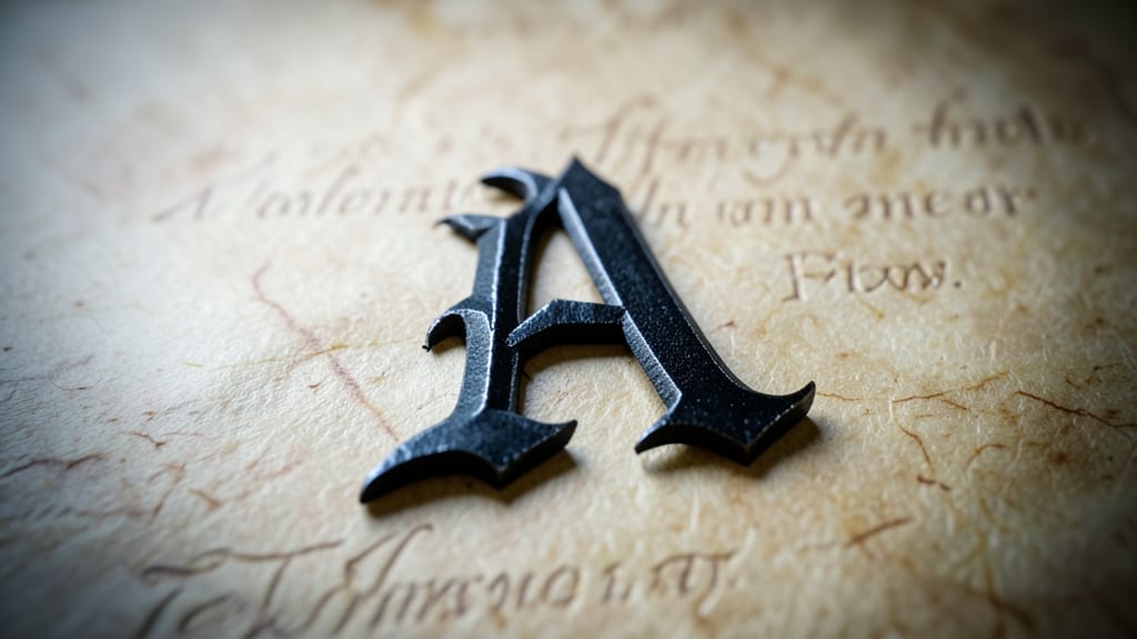 ⒜ (Blackletter A)