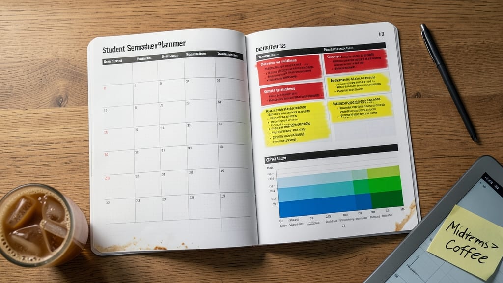 Student Semester Planner with Deadline Alerts