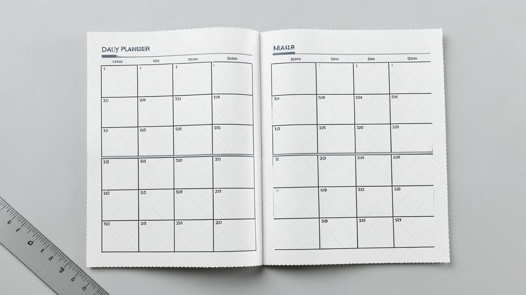 Minimalist Daily Planner with Time Blocking